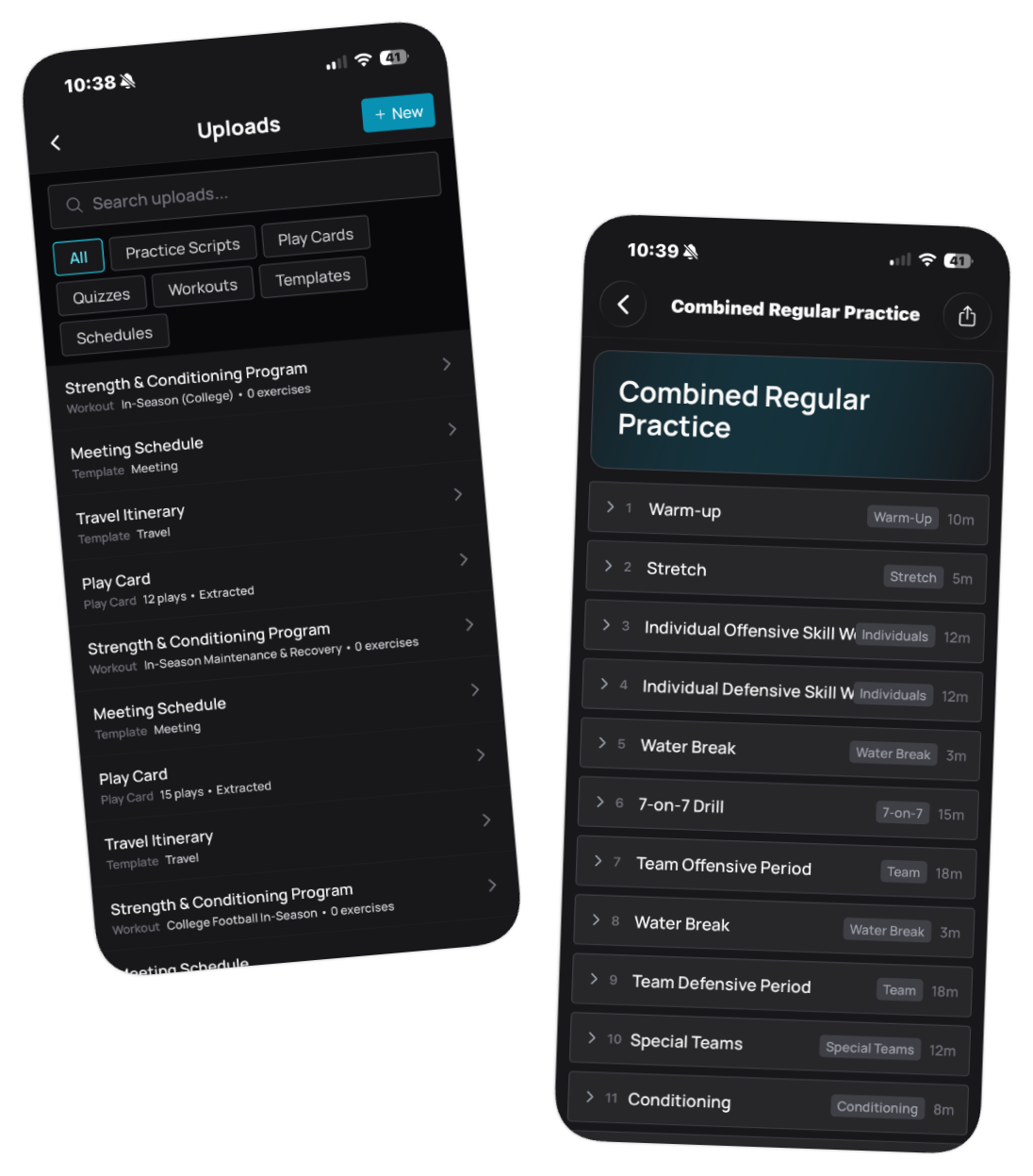 Schemer coach app — uploads library and generated practice script
